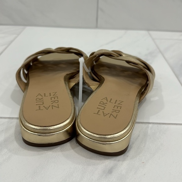 NEW! Naturalizer Dark Gold Ashford Open Toe Flat Sandals - Size 5.5 - Picture 6 of 15